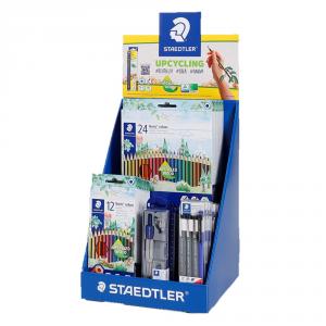Expositor Display MINICA2 Upcycling VAC Staedtler con contenido