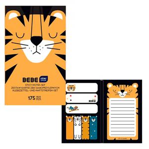 Set de notas y marcapáginas adhesivos tigre BEBE Friends