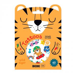 Set tatuajes 60 unidades tigre BEBE Friends