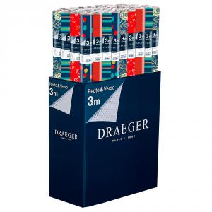 Caja 40 rollos papel de regalo KE Prestige colores cálidos rollo 3 metros modelos surtidos