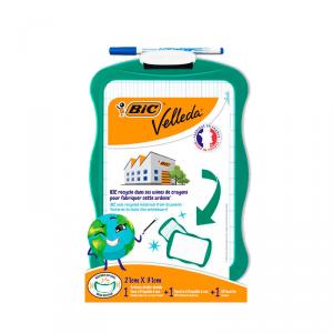 Pizarra blanca Velleda 20 x 30cm con rotulador y borrador