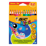 Lápiz color triangular 12 colores Bic Kids