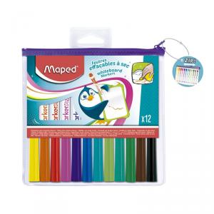Rotulador para pizarra blanca 12 colores
