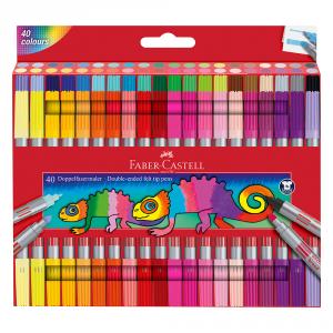 Rotulador doble punta 40 colores Faber-Castell