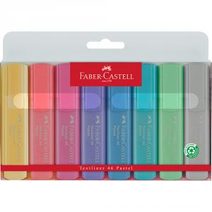 Marcador 8 colores pastel Textliner Faber Castell