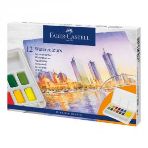 Acuarelas estuche 12 colores Faber Castell