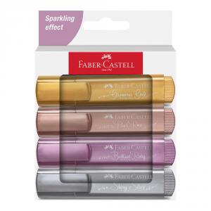 Marcador metalizado 4 colores Textliner 46 Faber-Castell