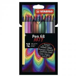 Rotulador 12 colores Stabilo Pen 68 Arty