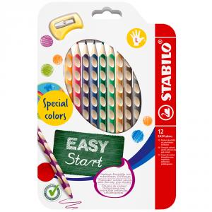 Lápiz color Stabilo Easy zurdos 12 colores