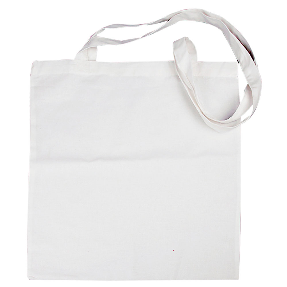 Bolsa de tela algod n blanco con asa 38x42cm Creativ Company