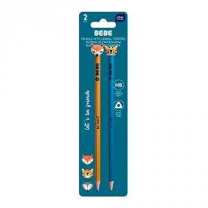 Set 2 lápices zorro y tigre