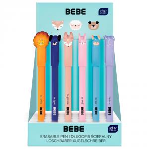 Expositor 24 bolígrafos borrables con tapa animalito BEBE Friends modelo surtido