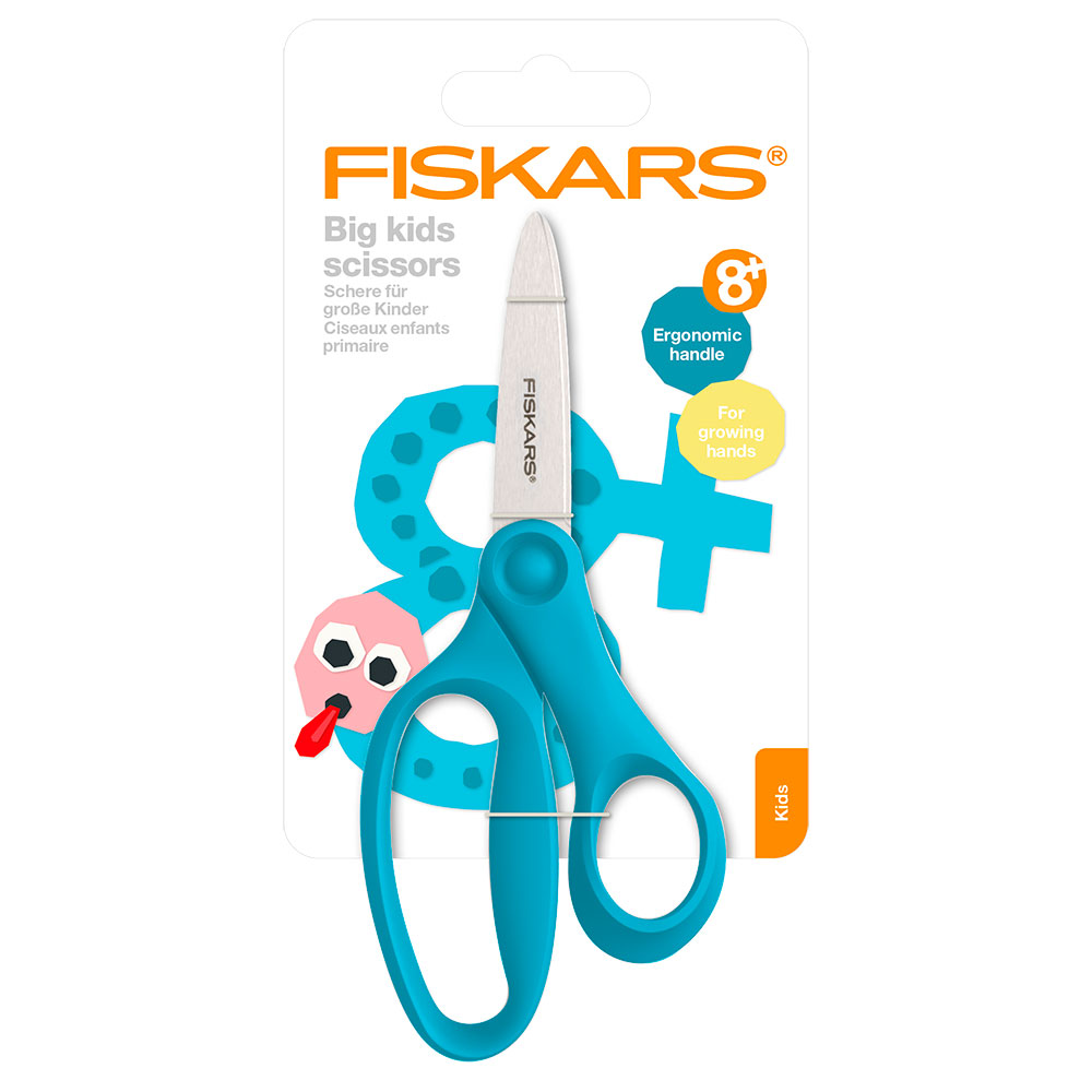 Tijeras infantiles 15cm turquesa :: Fiskars :: Papelería :: Dideco