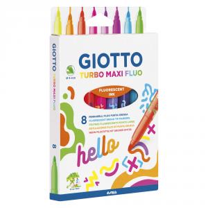 Rotulador Giotto 8 colores turbo maxi flúo