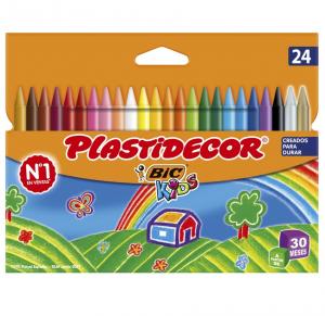 Cera Plastidecor 24 colores