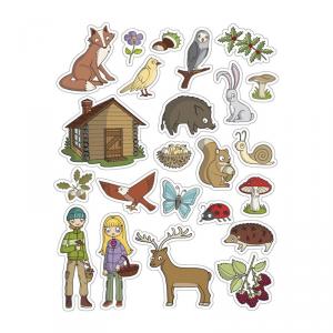 Gomets bosque 3 láminas