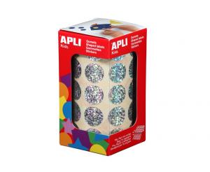 Gomets redondos holográficos rollo