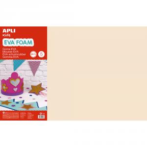 Goma EVA color piel 5 láminas 60x40x0,2cm.