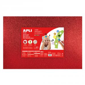 Goma Eva purpurina color surtido 60x40cm 2mm grosor 5 hojas