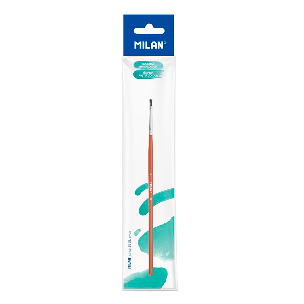 Pincel escolar plano serie 121 número 2