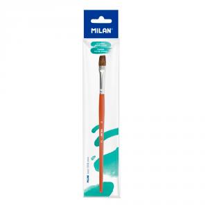 Pincel escolar plano serie 121 número 12