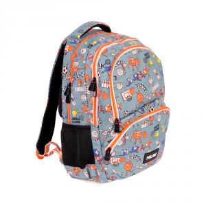 Mochila Sports 4 cremalleras 48x34x16cm