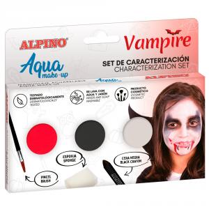 Maquillaje caracterización al agua vampiro 3 colores