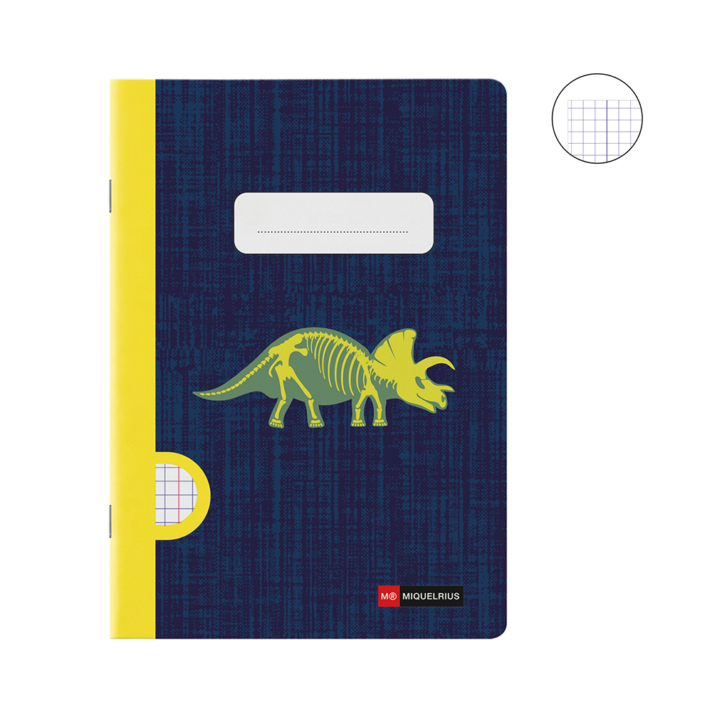 Cuaderno A5 cuadrícula 48hj Raptor Fossil 70gr