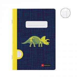 Cuaderno A5 cuadrícula 48hj Raptor Fossil 70gr