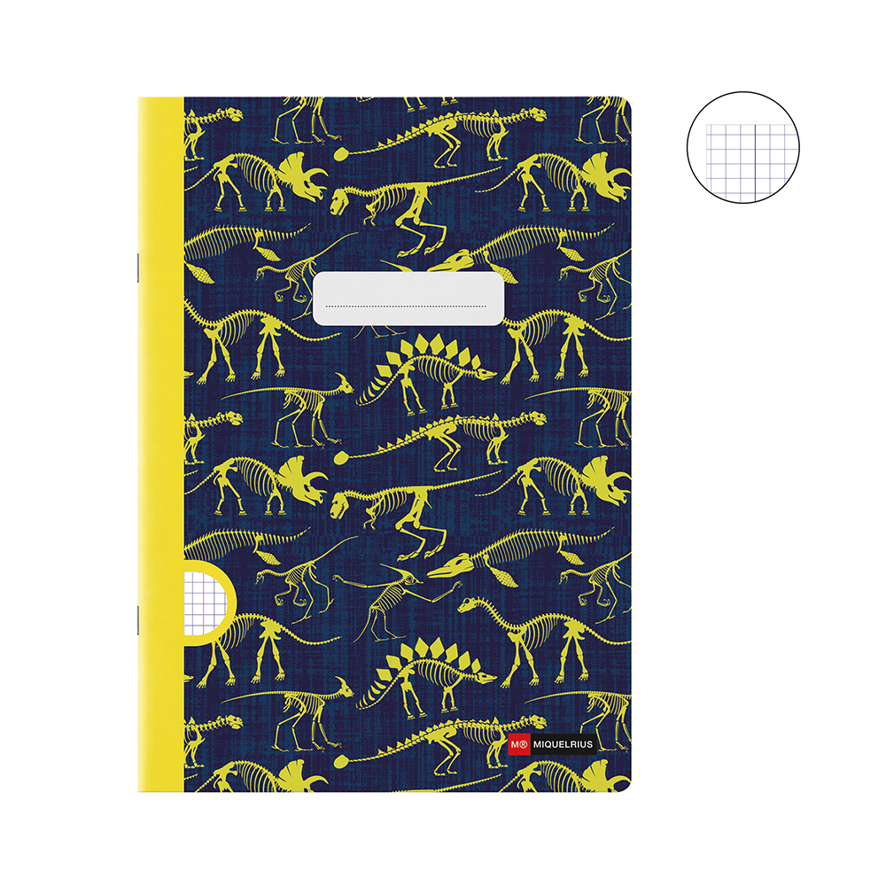 Cuaderno A4 cuadrícula 48hj Mini Fossil 70gr