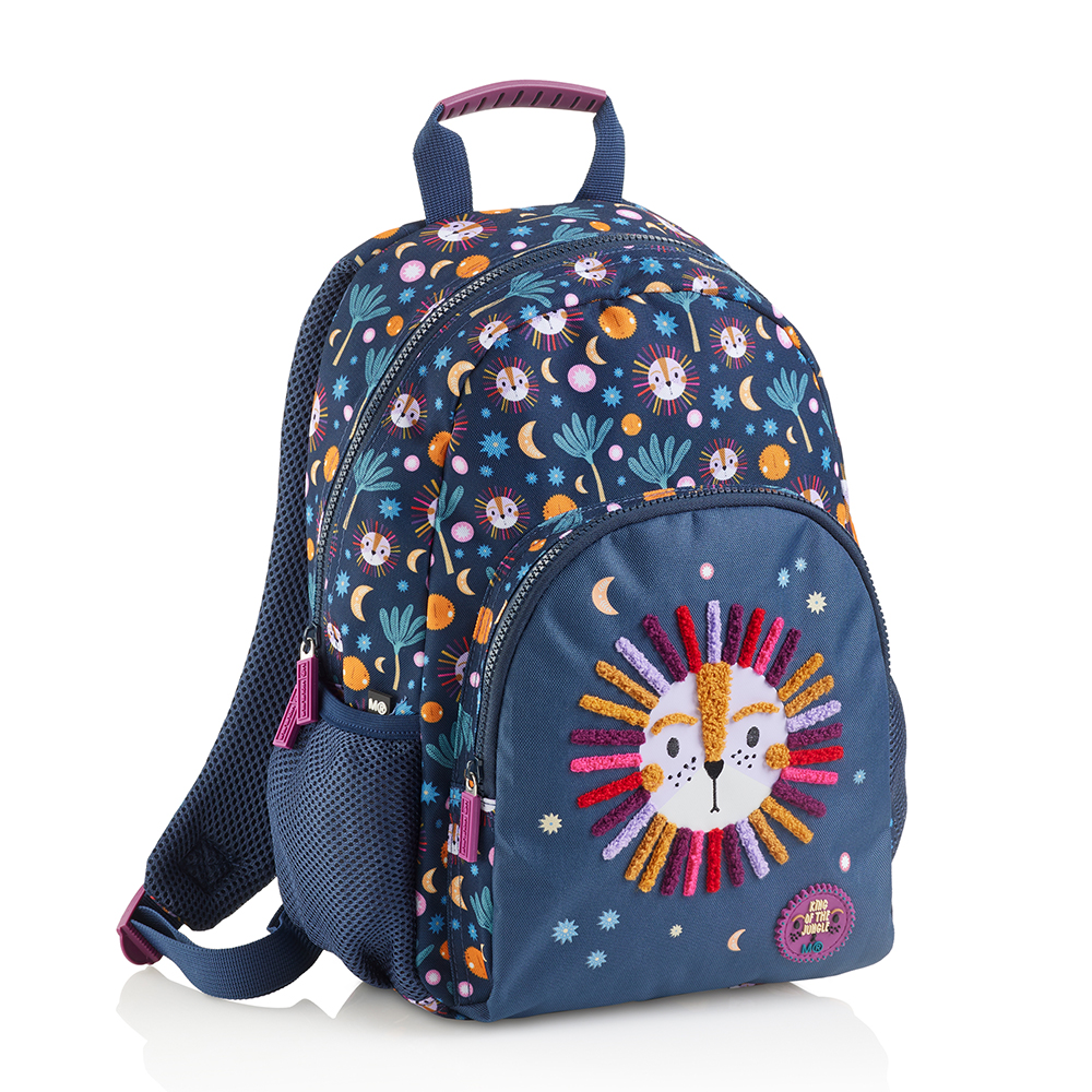 Mochila doble London león rey de la selva. 35x22,5x16cm
