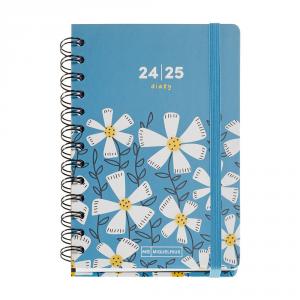 Agenda espiral Activa Daisies día página 2024-2025