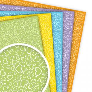 Goma EVA decorada corazones (45x30cm)