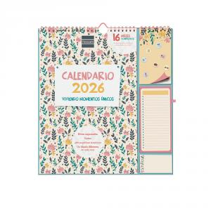 Calendario pared Plus 2025-2026 viviendo 16 meses familiar