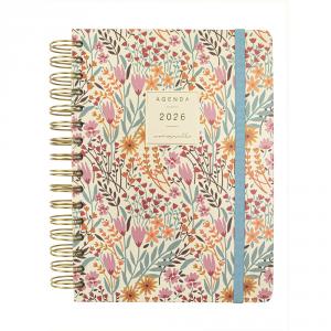 Agenda espiral Moniquilla E10 espiga 2026 día página