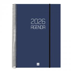 Agenda espiral Opaque E40 azul 2026 día página