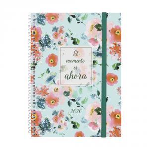 Agenda espiral Design E10 Ahora 2026 semana vista horizontal