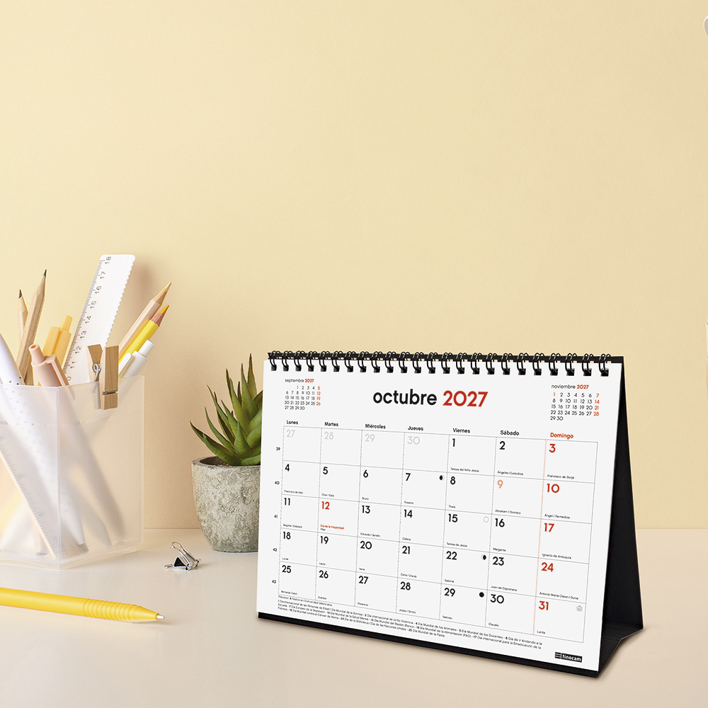 Calendario sobremesa S 2026-2027