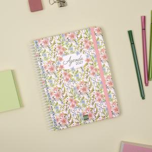 Agenda E10 semana vista horizontal Cloe rosa 2026-2027