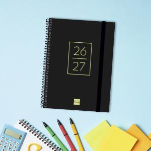 Agenda cuarto secundaria día página negro 2026-2027