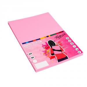 Papel A4 rosa 100 hojas 80gr.