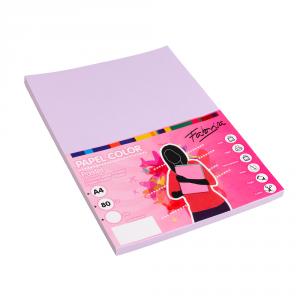 Papel A4 lila 100 hojas 80gr.