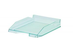 Bandeja de plástico translúcido azul fluorescente