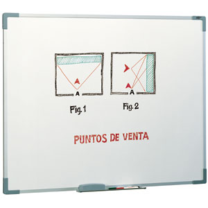 Pizarra blanca 122x100cm. Faibo