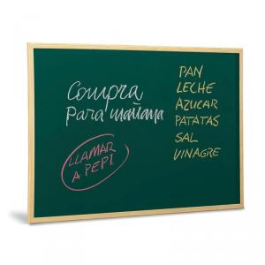 Pizarra verde 60x40cm. con marco de madera