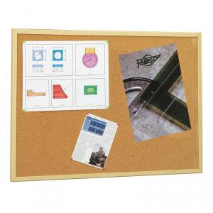 Tablero de corcho 60x90 cm. con marco de madera