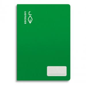 Cuaderno cuarto verde pauta Montessori 3,5mm. 32 hojas