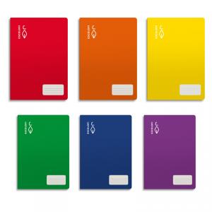 Cuaderno A4 cuadro 4mm. 32 hojas colores surtidos Escolofi