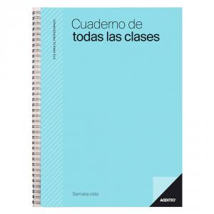 Cuaderno del profesor para todas las clases semana vista vertical