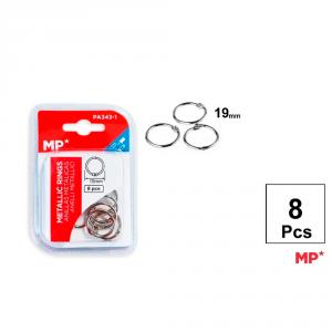 Anilla metálica 19mm 8 unidades